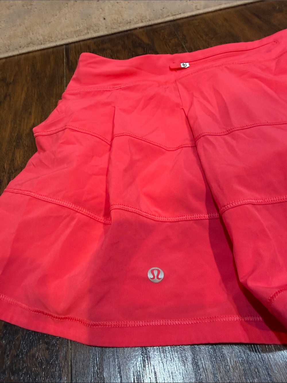 SZ 8 Lululemon Pace Rival Mid-Rise Skirt Lip Gloss pink - Picture 5 of 10